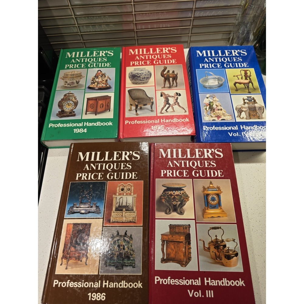 Lot of 5 Vintage 1980s Miller's Antiques Book Lot
